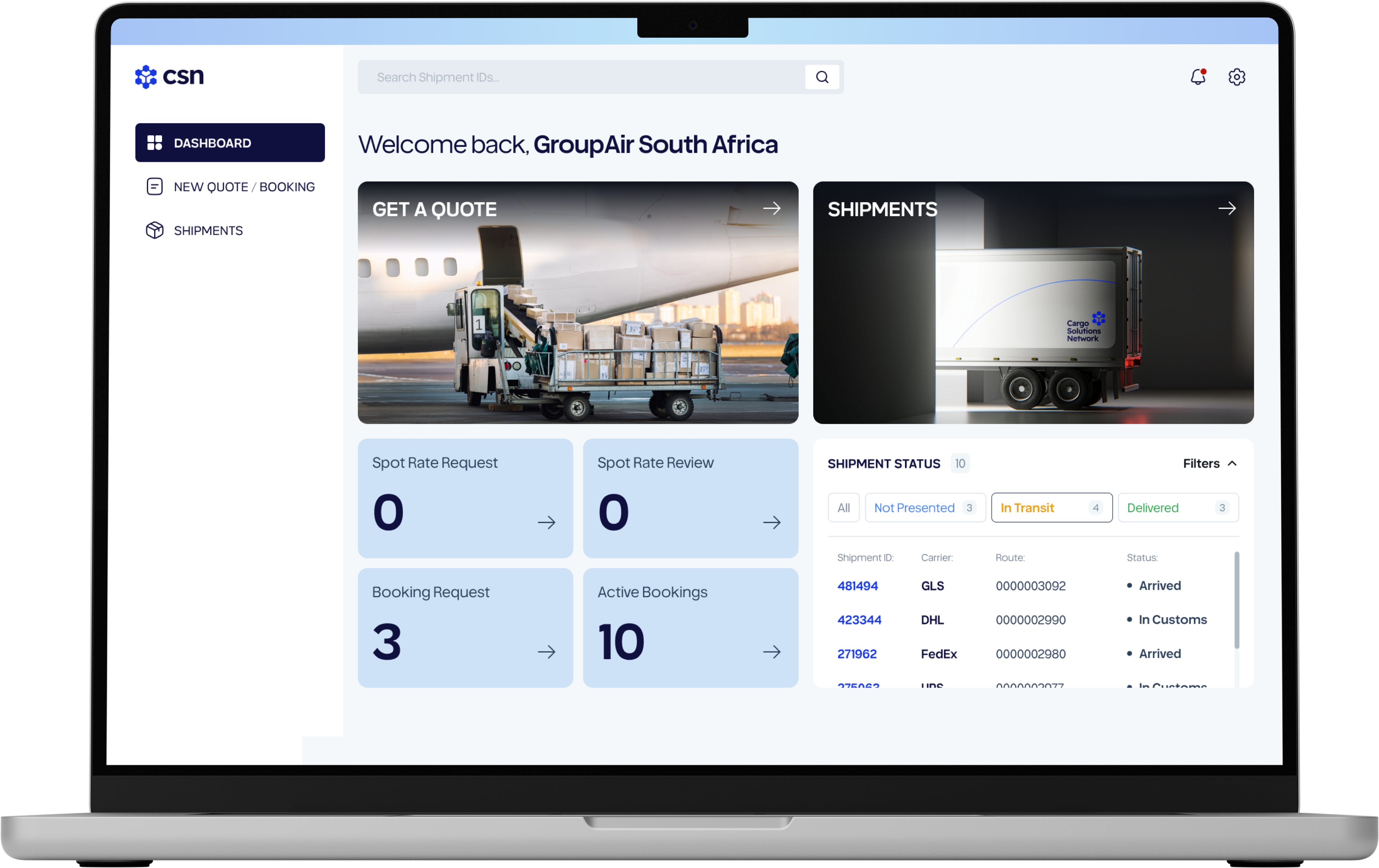 Dashboard Preview Screen